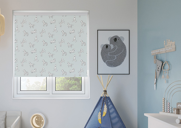Zebra, Sea Green - Twist&Fit Roller Blind - Image 3